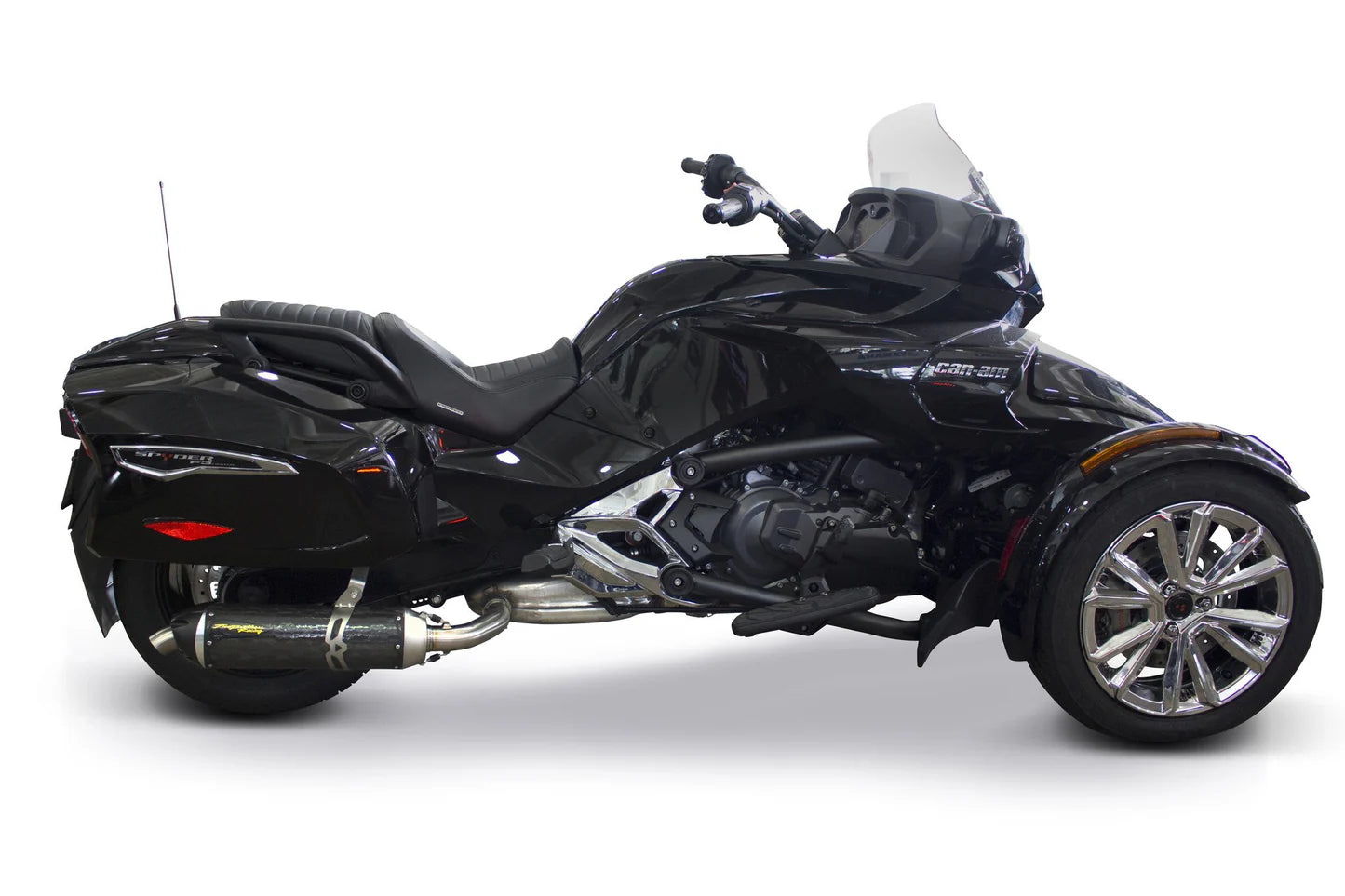Can-Am Spyder F3T (2015+) S1R Slip-On System - Black Series Aluminum