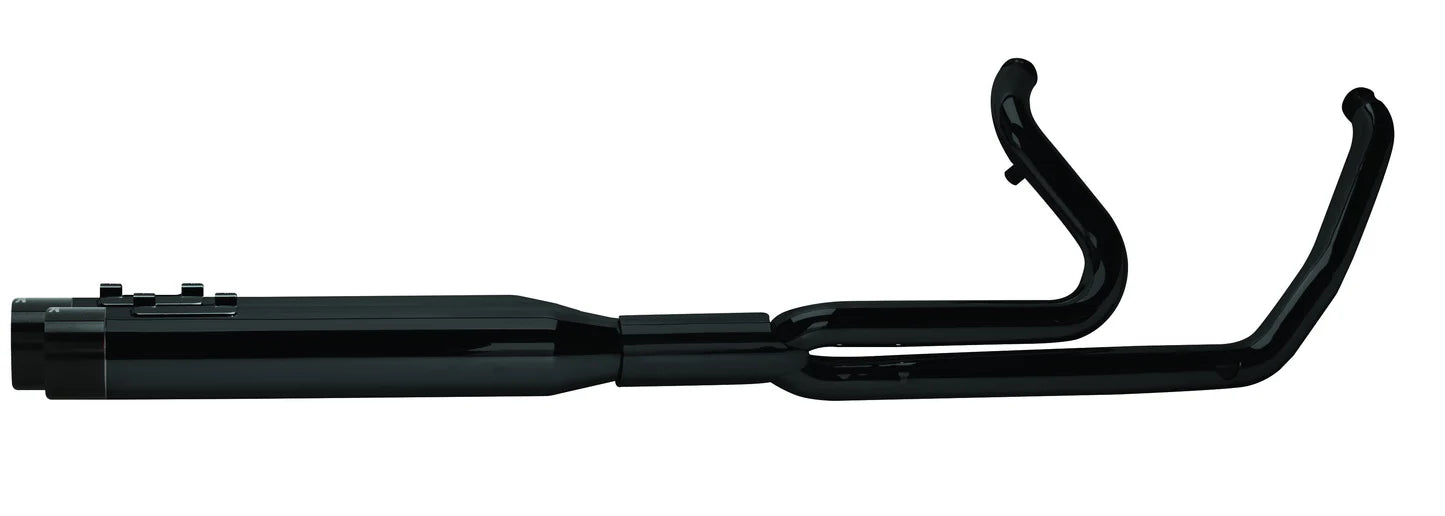 Harley-Davidson Bagger Trike Ghost (2017+) Full System - Black w/ Black Aluminum Endcap