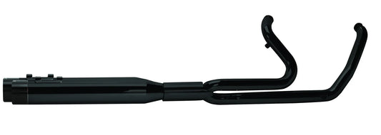 Harley-Davidson Bagger Trike Ghost (2017+) Full System - Black w/ Black Aluminum Endcap