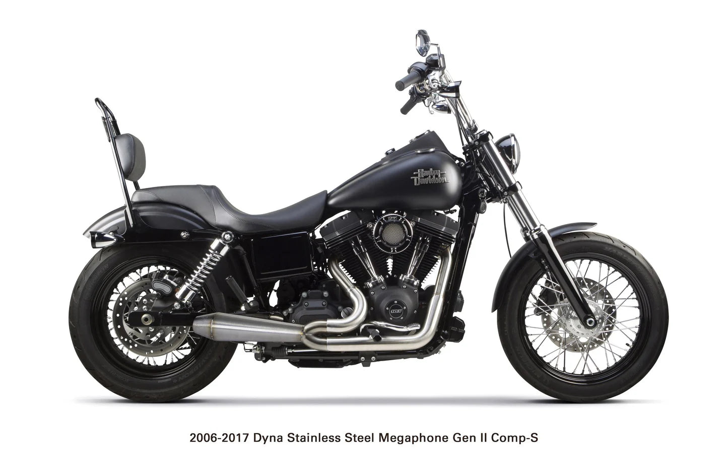 Harley-Davidson Dyna (2006-2017) Megaphone Gen II 2-1 - Ceramic Black
